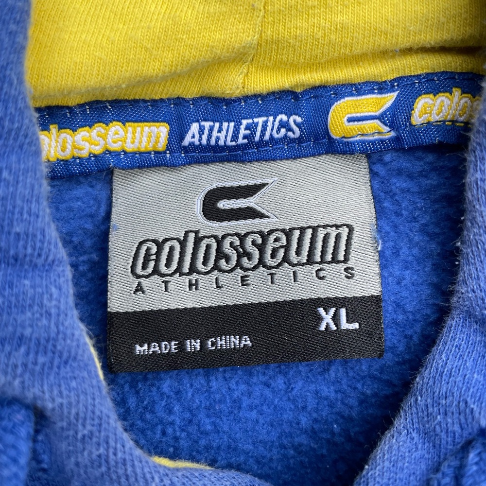 University of Delaware Colosseum Blue and Yellow Athletic Hoodie - Picture 3 of 3